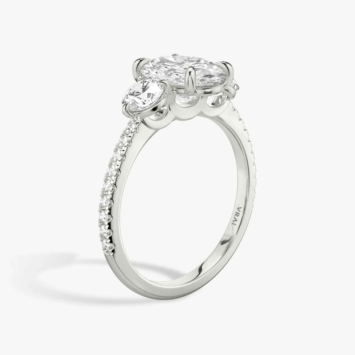 Three Stone Engagement Ring Closeup image of Three Stone Engagement Ring