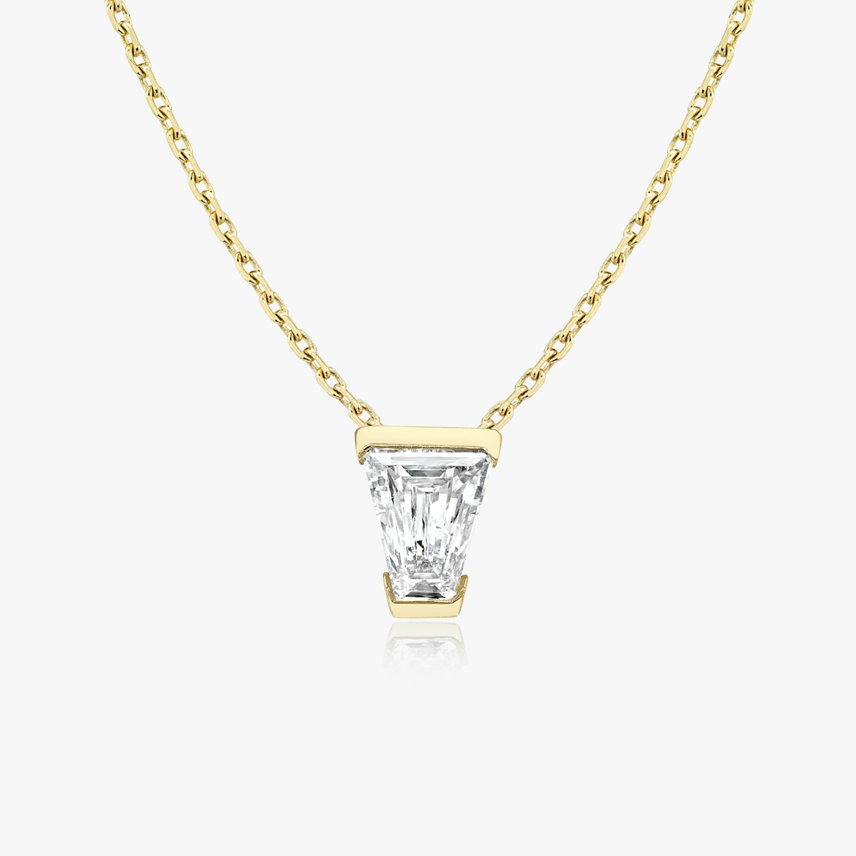 Semi-Bezel Diamond Necklace | VRAI