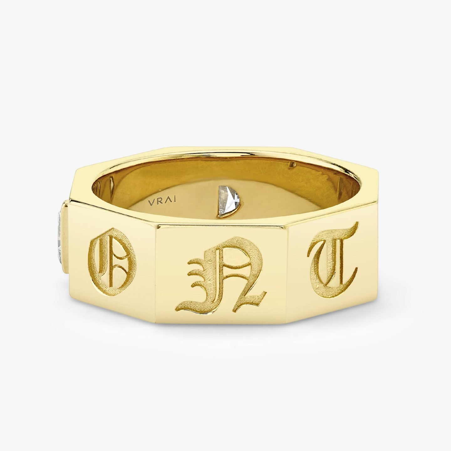 Contract Ring | Halbmond | 14k | 18k Gelbgold