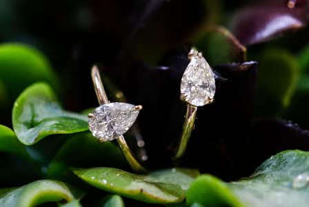 The pear signature engagement ring