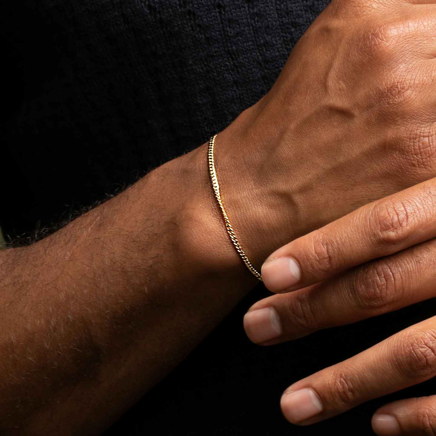 Cuban Link Bracelet Closeup image of Cuban Link Bracelet