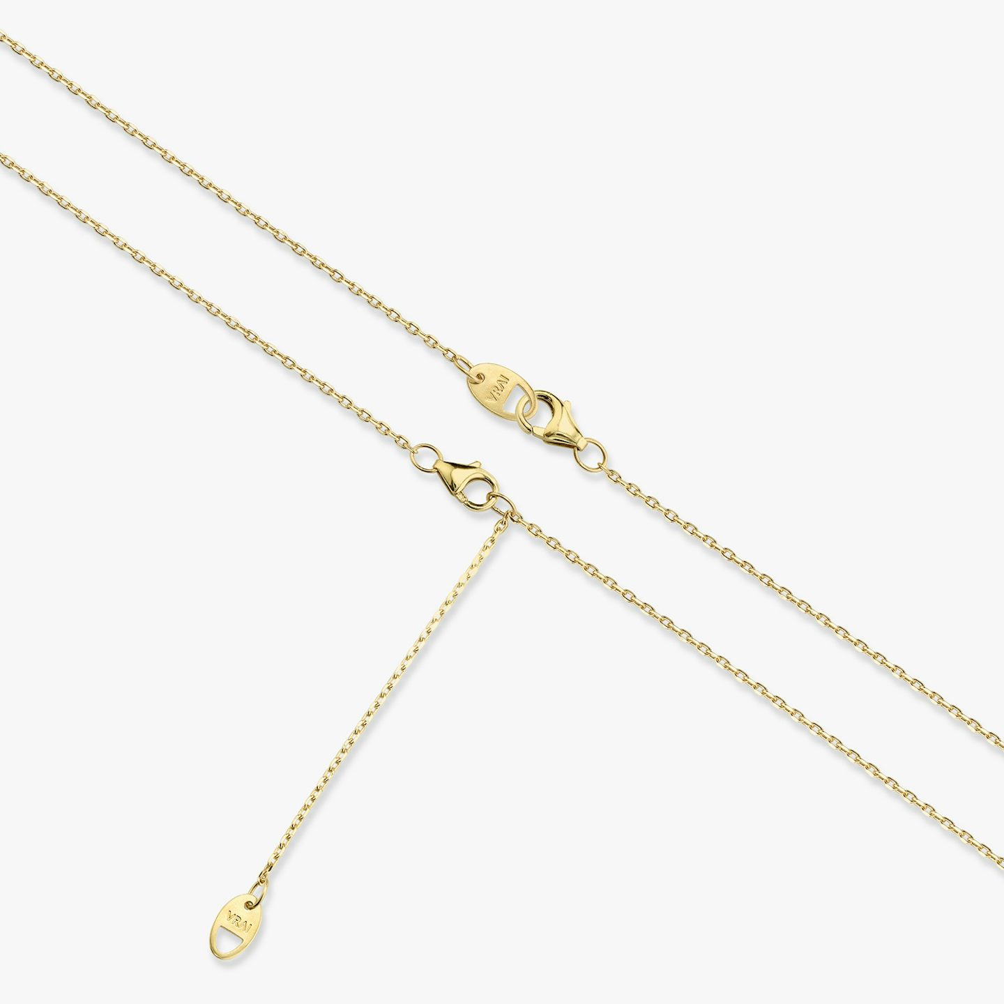 Arc Necklace | Emerald | 14k | 18k Yellow Gold | Chain length: 16-18 | Diamond size: Large | Diamond count: 5