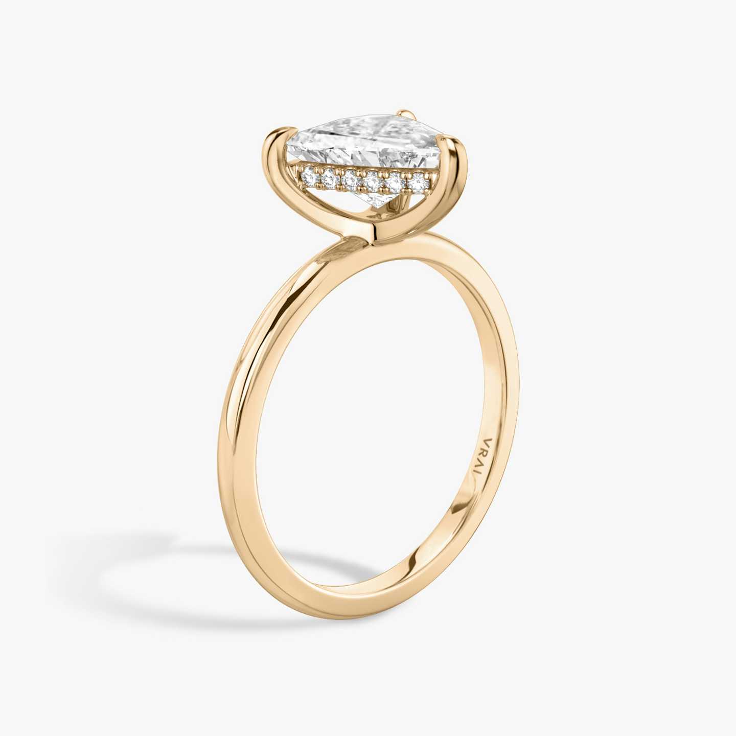 Classic Hidden Halo Engagement Ring | VRAI Created Diamonds
