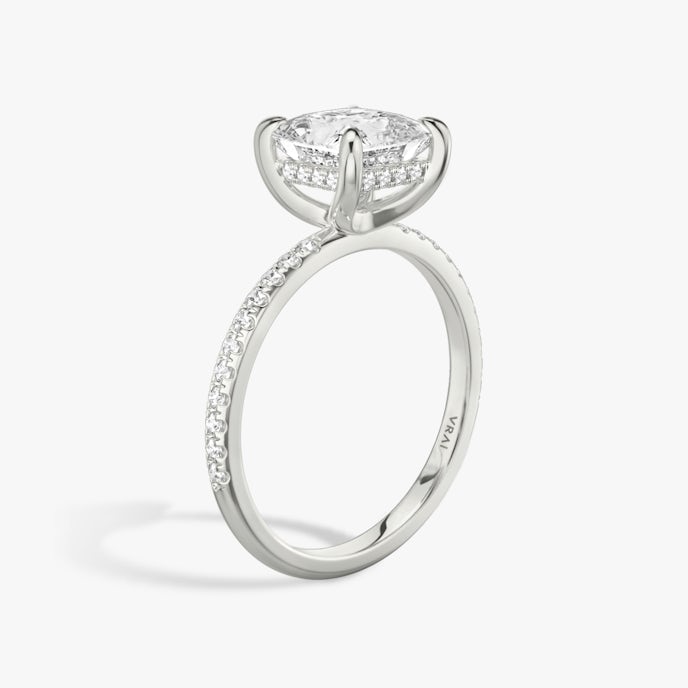 The Classic Hidden HaloPrincess | White Gold