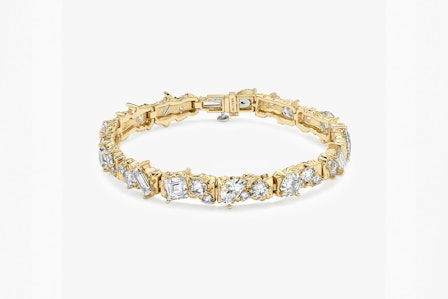 bridal jewelry, unisex bridal jewelry, lab-grown diamonds, yellow gold 