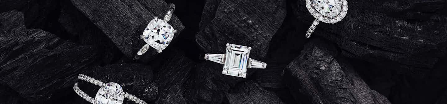 Custom engagement rings, lab-grown diamonds
