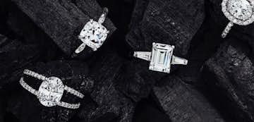 Custom engagement rings, lab-grown diamonds 