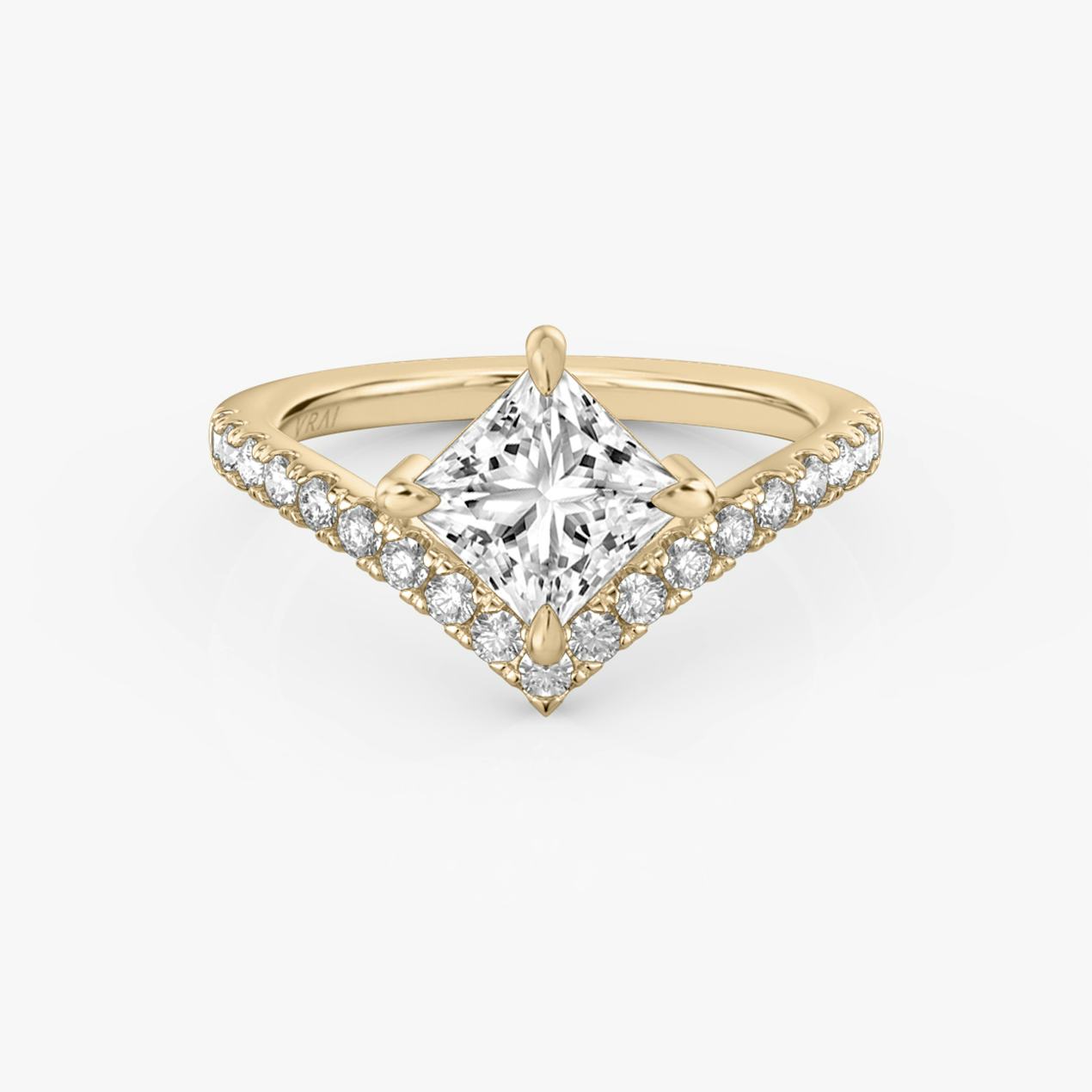 The Signature V Princess Engagement Ring
