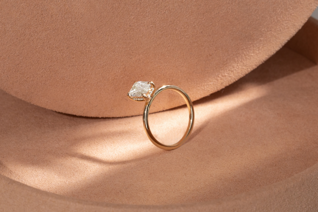 The Hidden Halo engagement ring