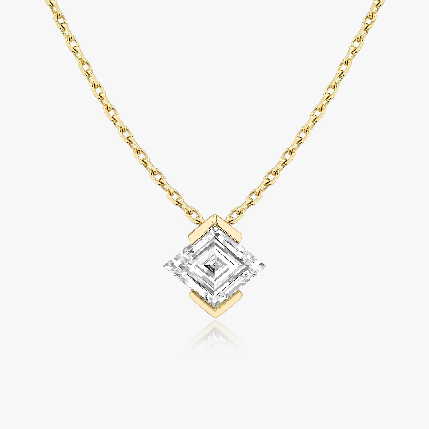 VRAI Iconic Necklaces Lozenge Necklaces | 14K Yellow Gold