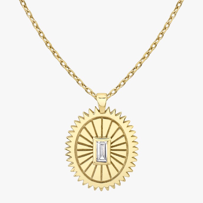 Inner Spirit MedallionBaguette | Yellow Gold