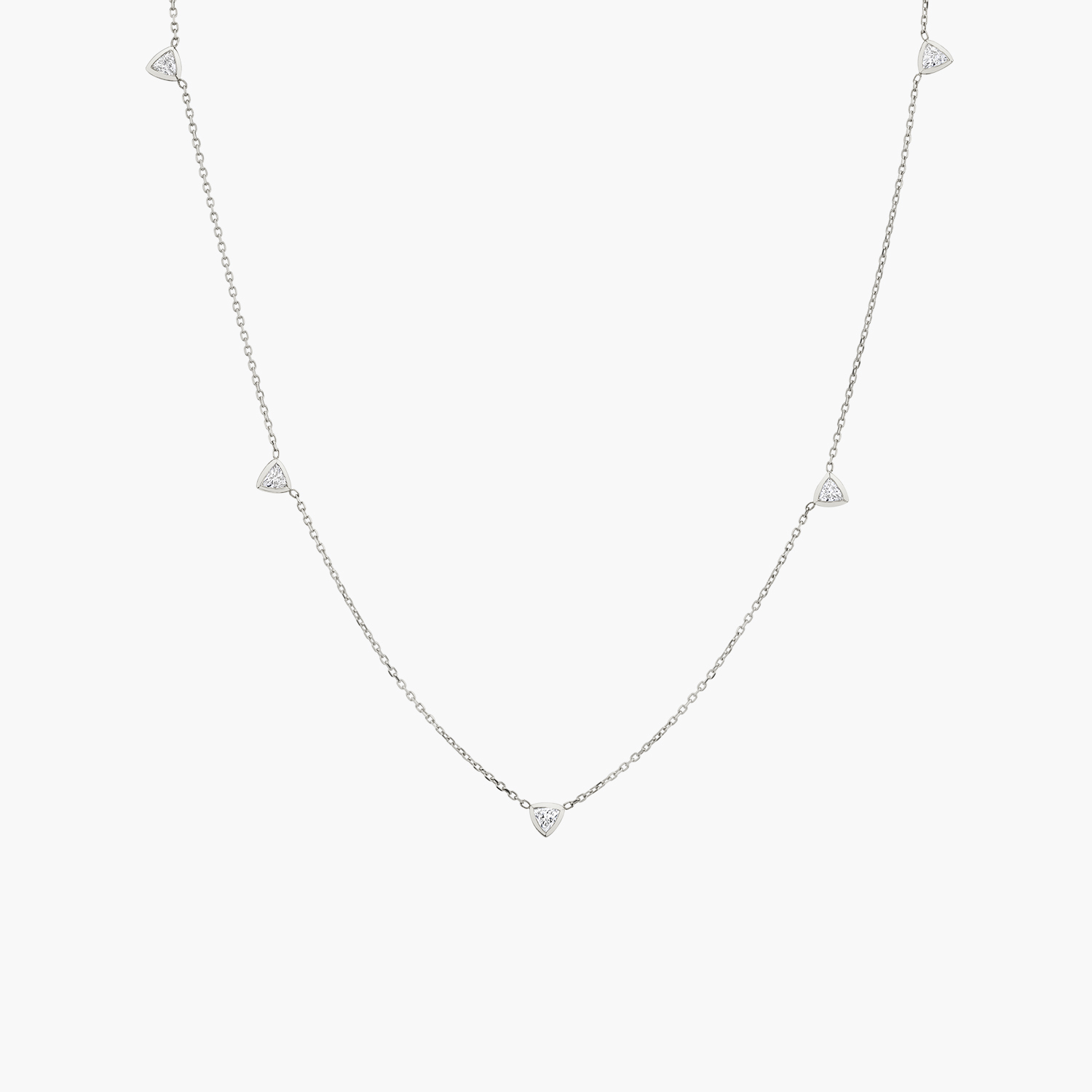 Diamond bezel discount station necklace