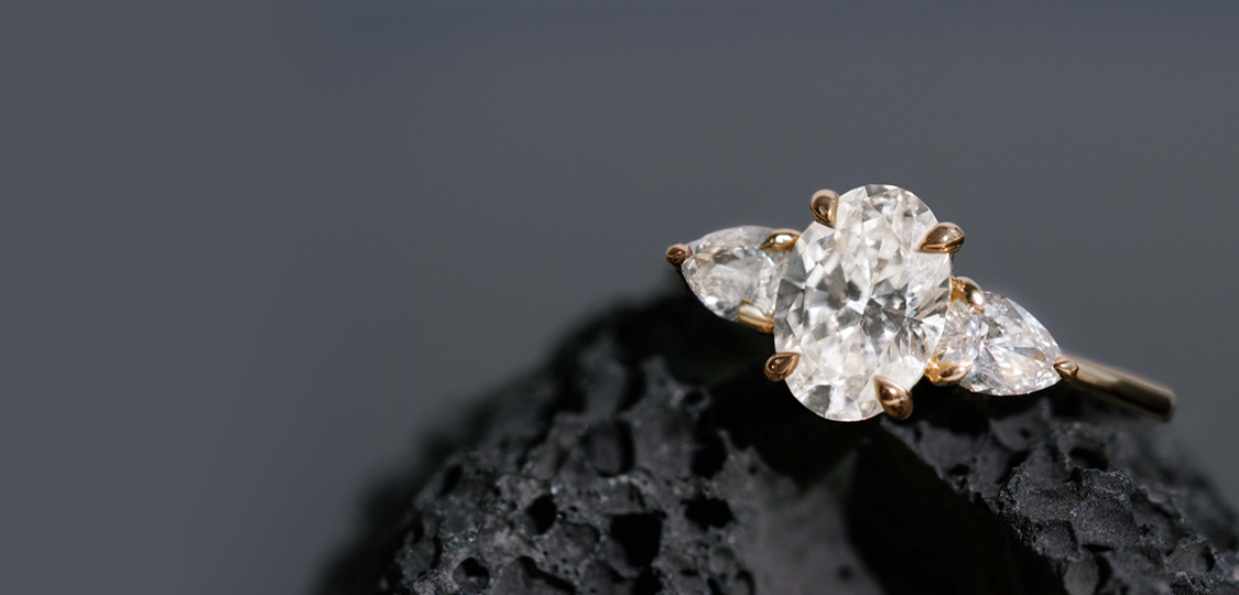 14K White Gold Round Brilliant Diamond Adorned Claws and Secret Halo S –  RockHer.com