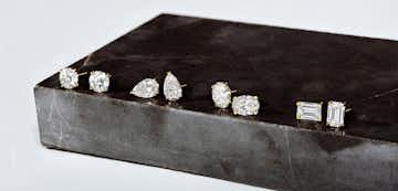lab-grown diamond earrings