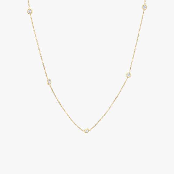 Bezel Station Necklace