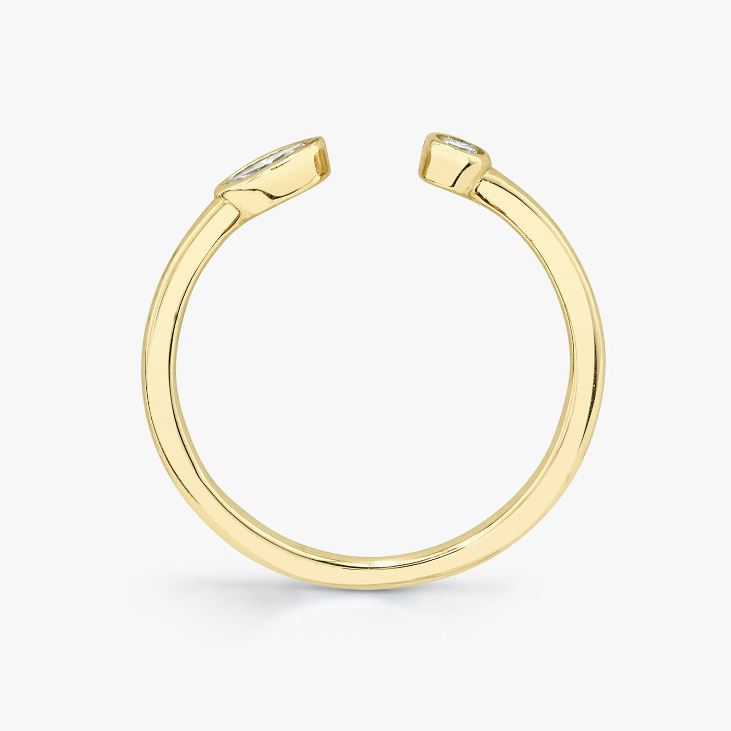 Petal Ring | round-brilliant+marquise | 14k | 18k Gelbgold