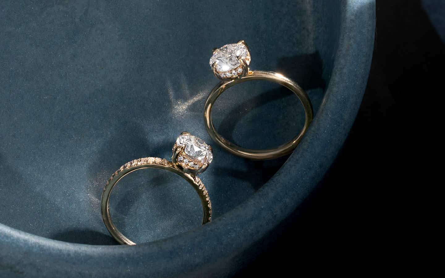 halo engagement rings