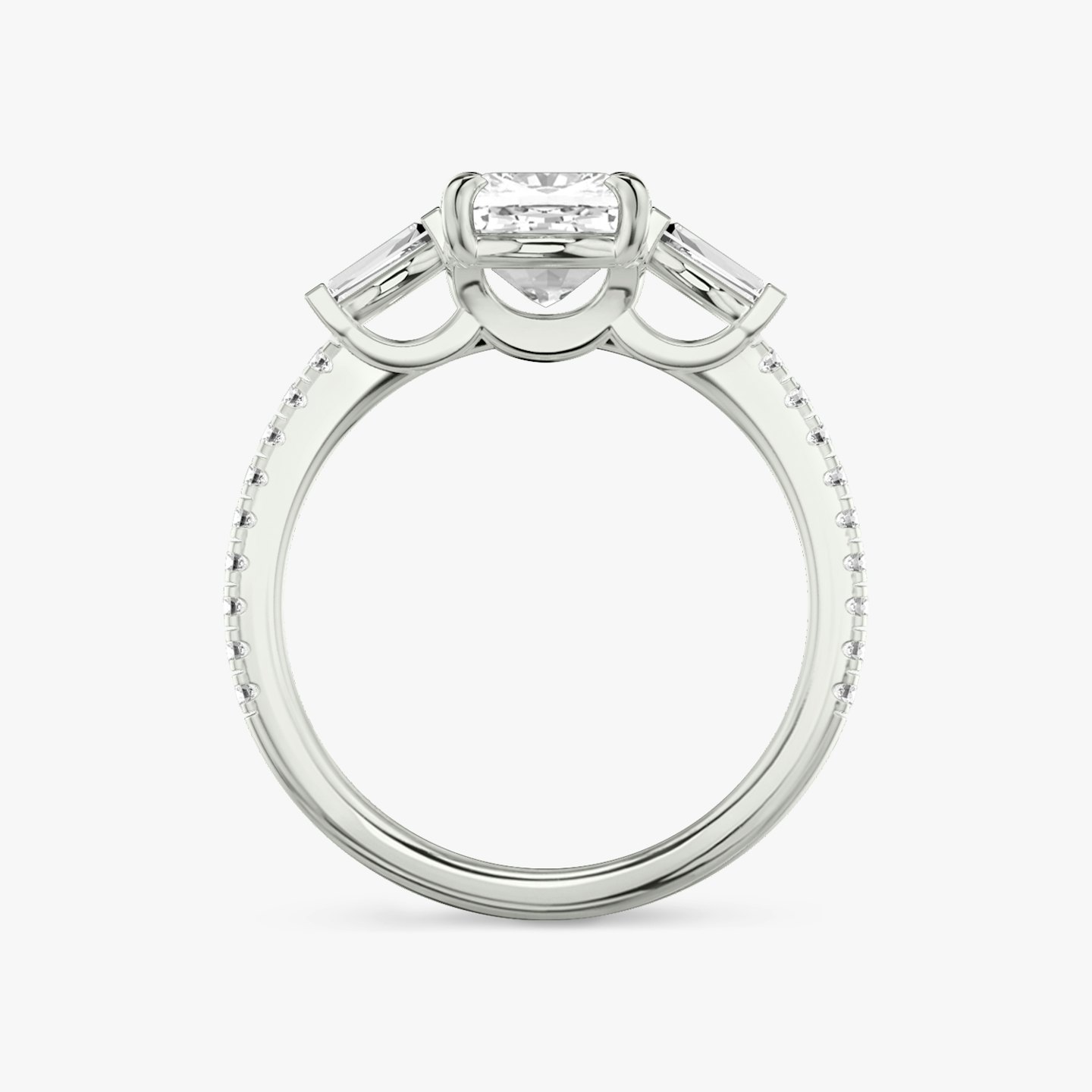 Three Stone Engagement Ring Closeup image of Three Stone Engagement Ring