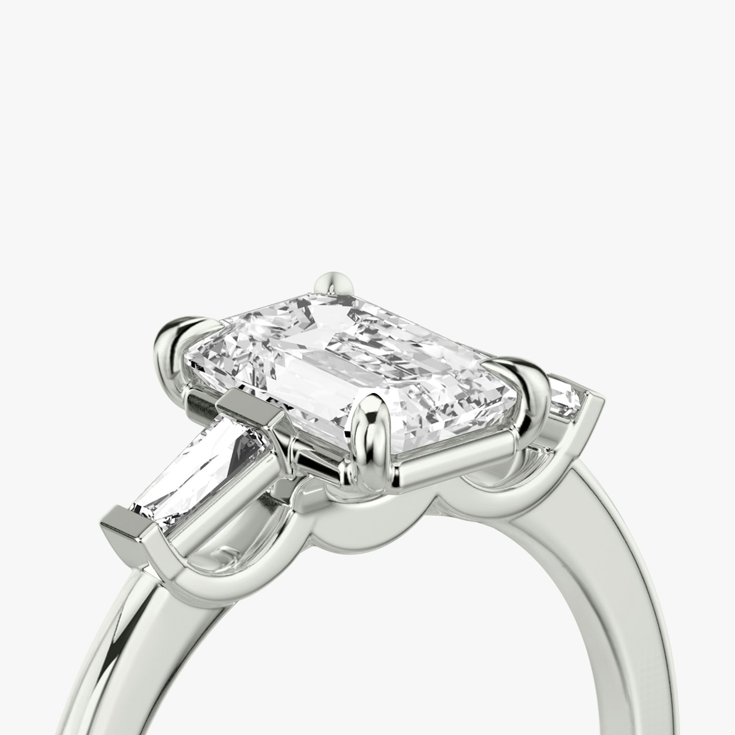 Three Stone Engagement Ring Closeup image of Three Stone Engagement Ring
