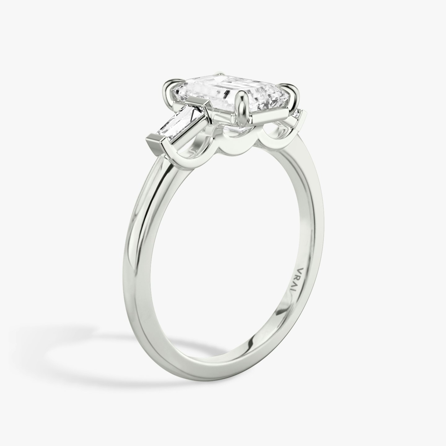 Three Stone Engagement Ring Closeup image of Three Stone Engagement Ring