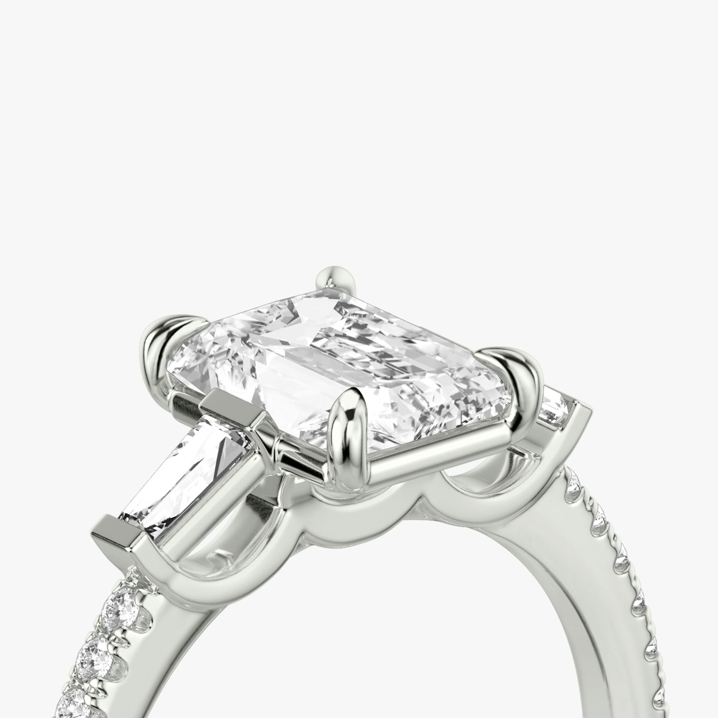 Three Stone Engagement Ring Closeup image of Three Stone Engagement Ring