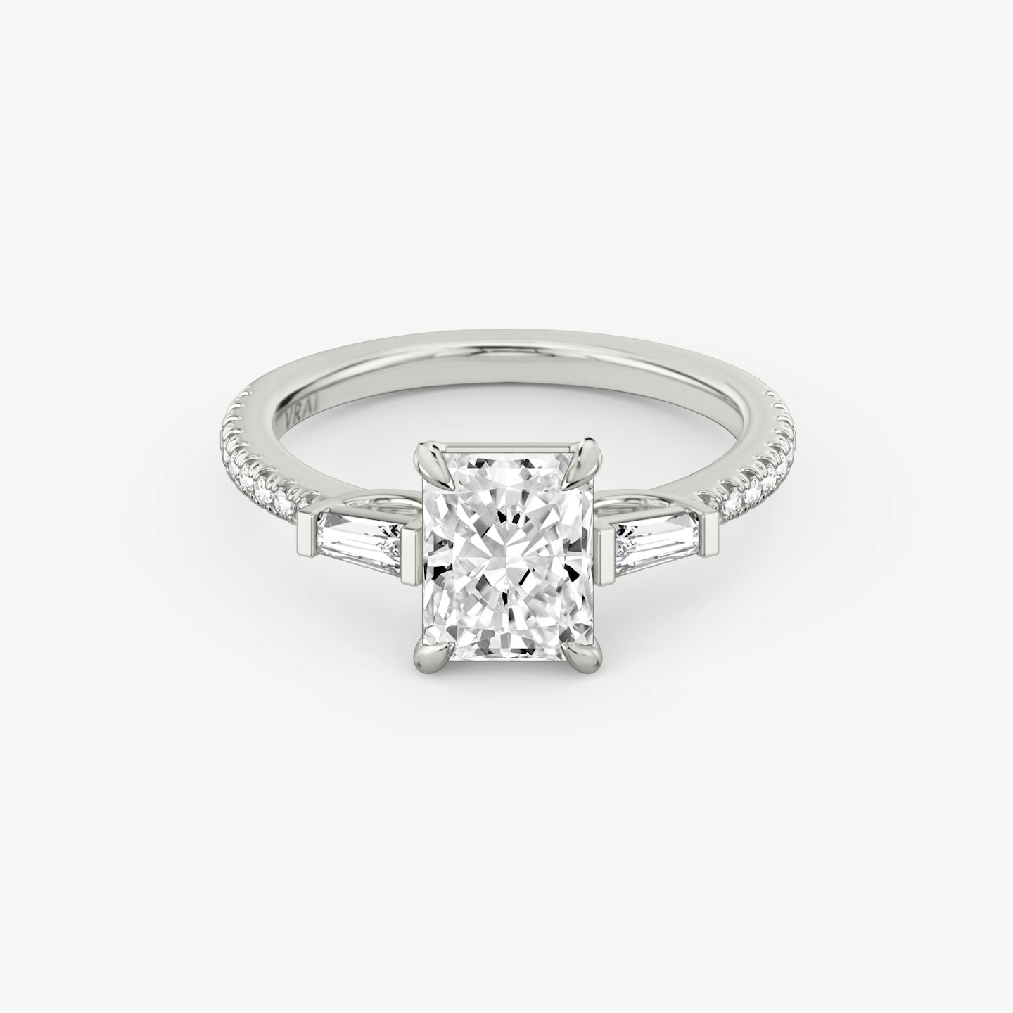 Three Stone Engagement Ring Closeup image of Three Stone Engagement Ring