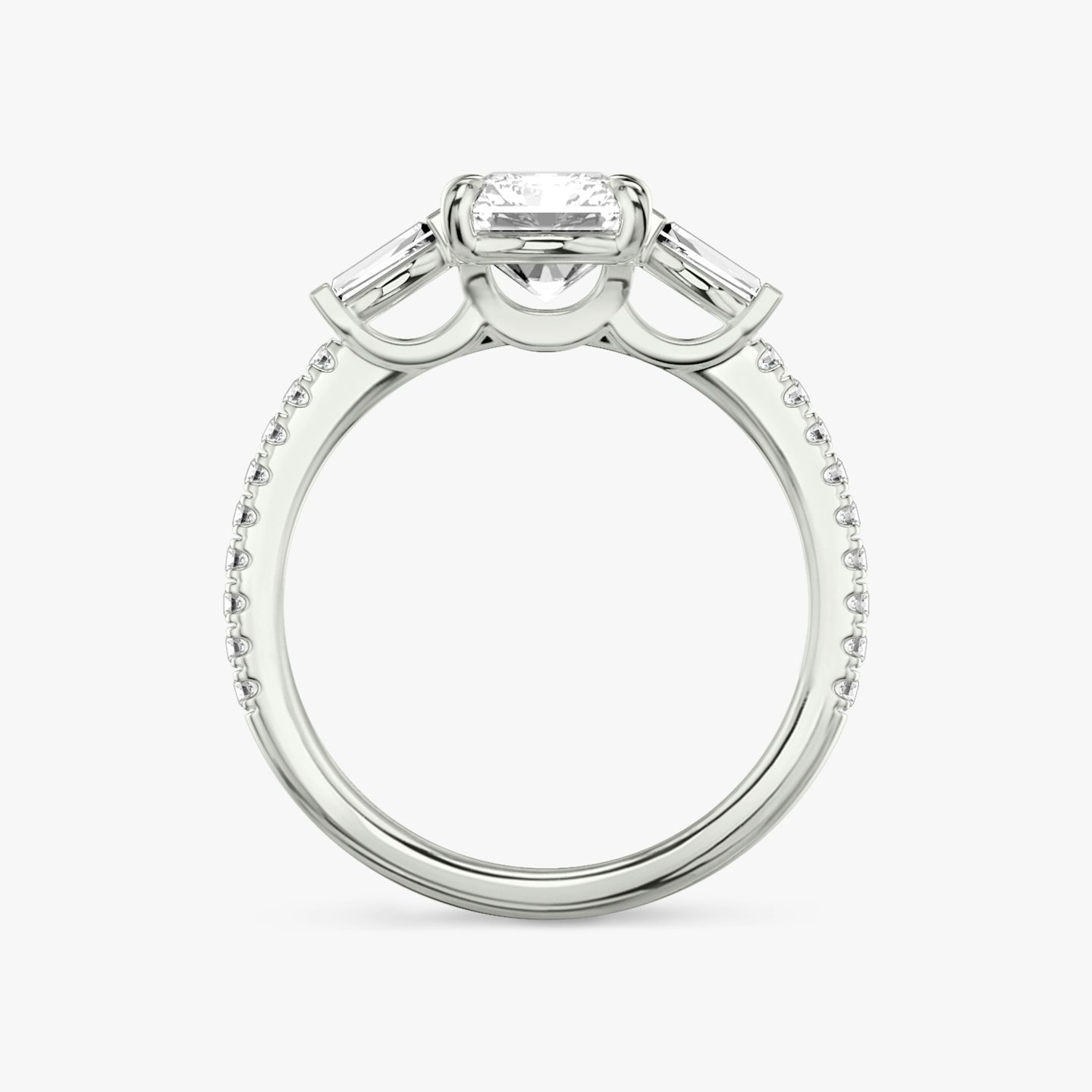 Three Stone Engagement Ring Closeup image of Three Stone Engagement Ring