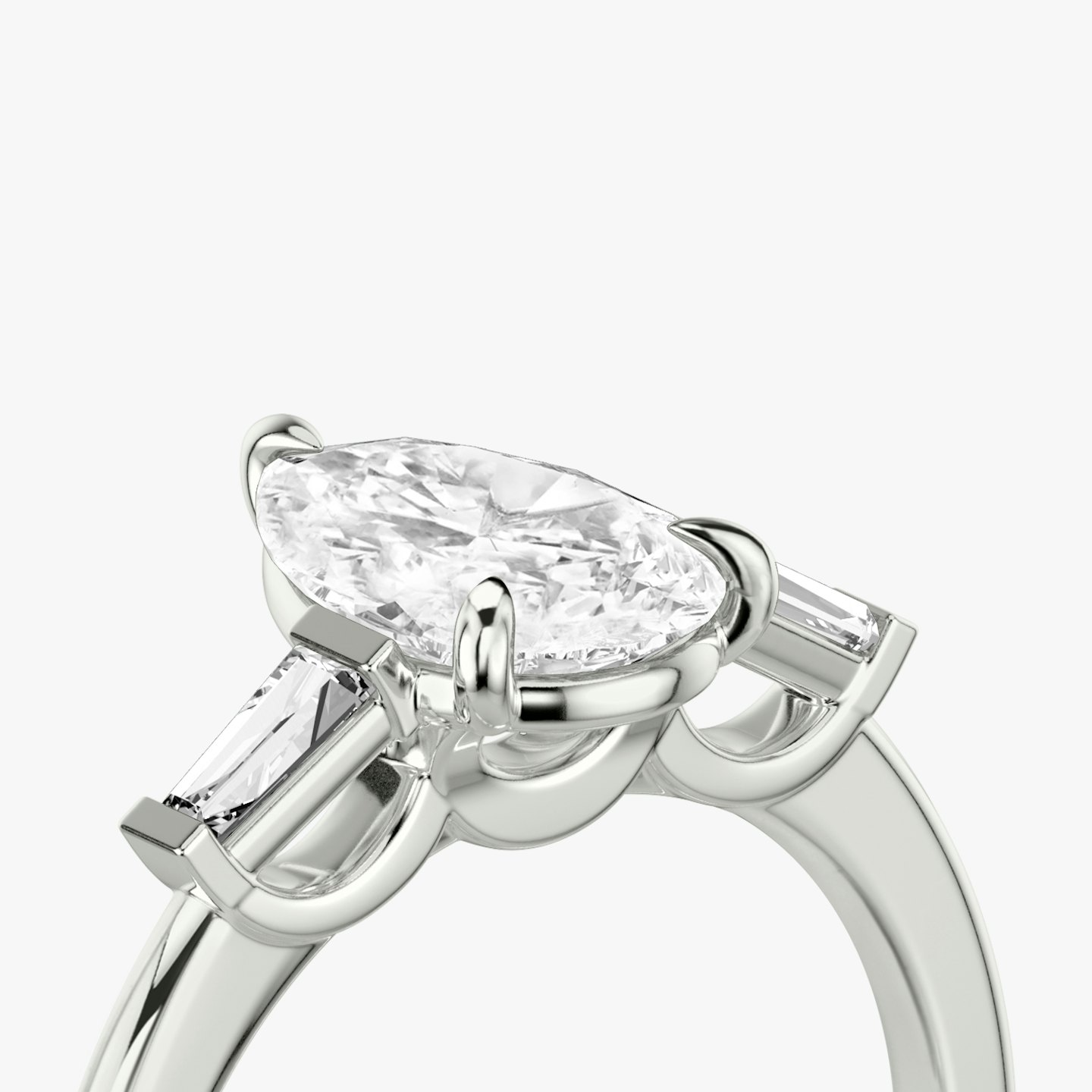 Three Stone Engagement Ring Closeup image of Three Stone Engagement Ring