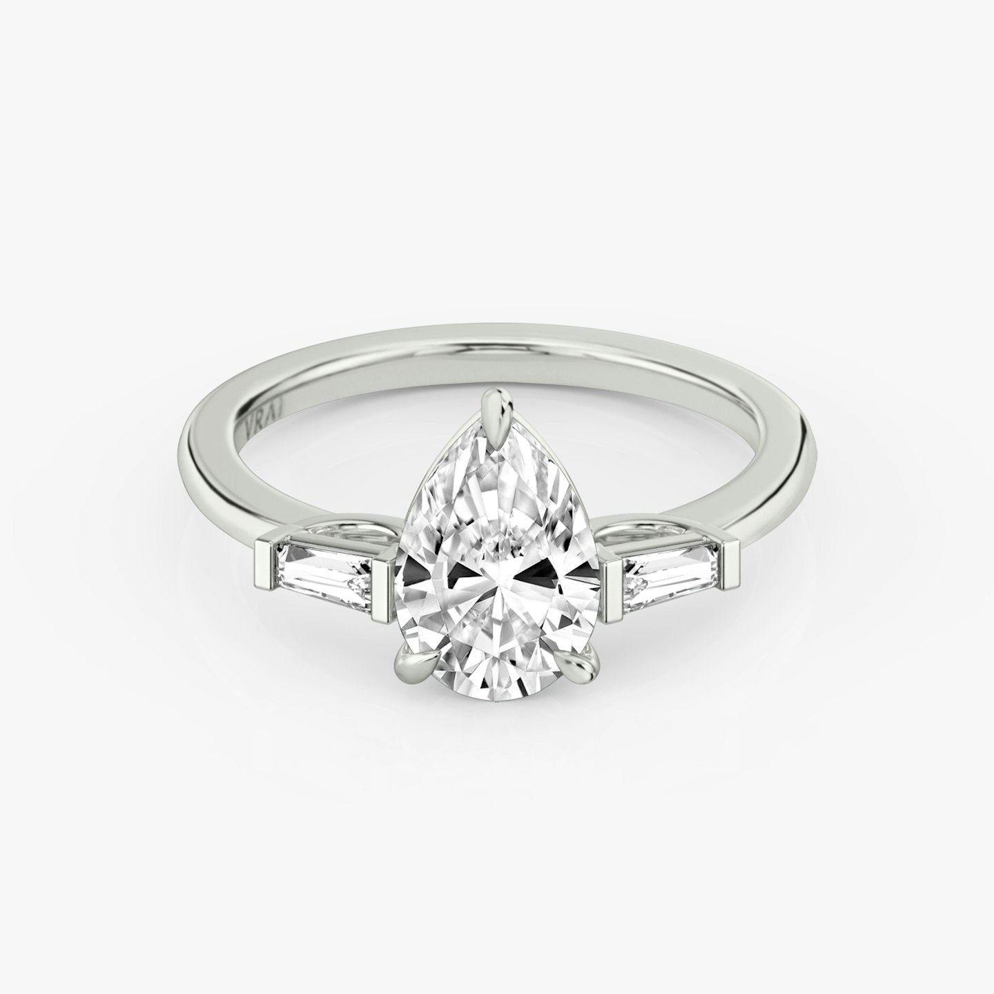 Three Stone Engagement Ring Closeup image of Three Stone Engagement Ring