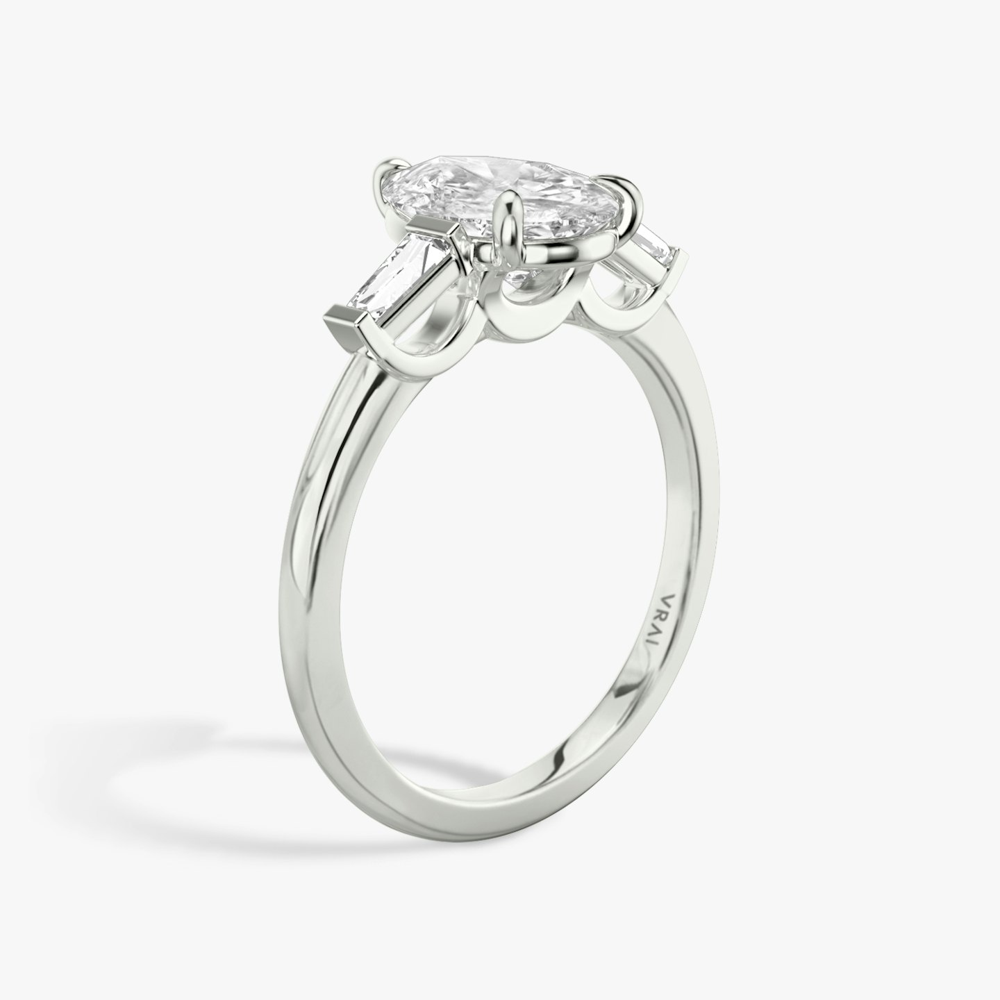 Three Stone Engagement Ring Closeup image of Three Stone Engagement Ring