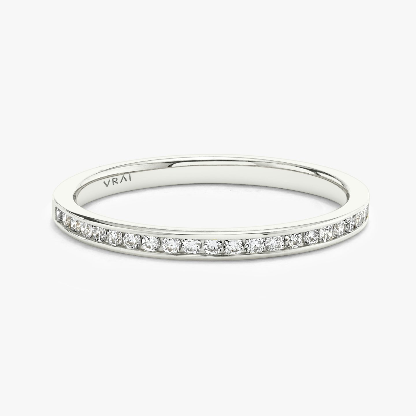 Alliance Devotion | Rond Brillant | Platine | Modèle d'anneau: Diamant demi-tour | Largeur de l'anneau: Original
