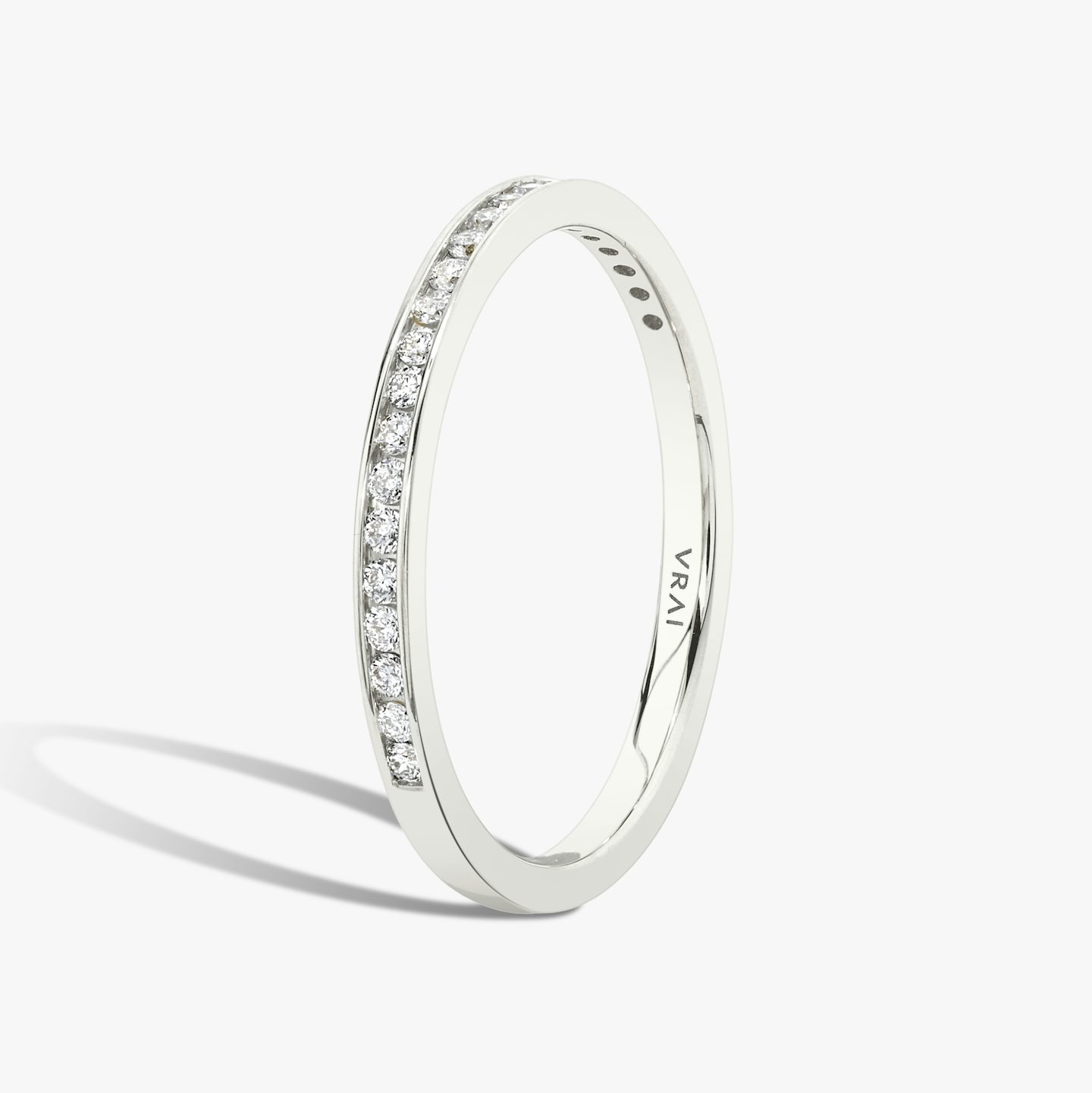 Alliance Devotion | Rond Brillant | Platine | Modèle d'anneau: Diamant demi-tour | Largeur de l'anneau: Original