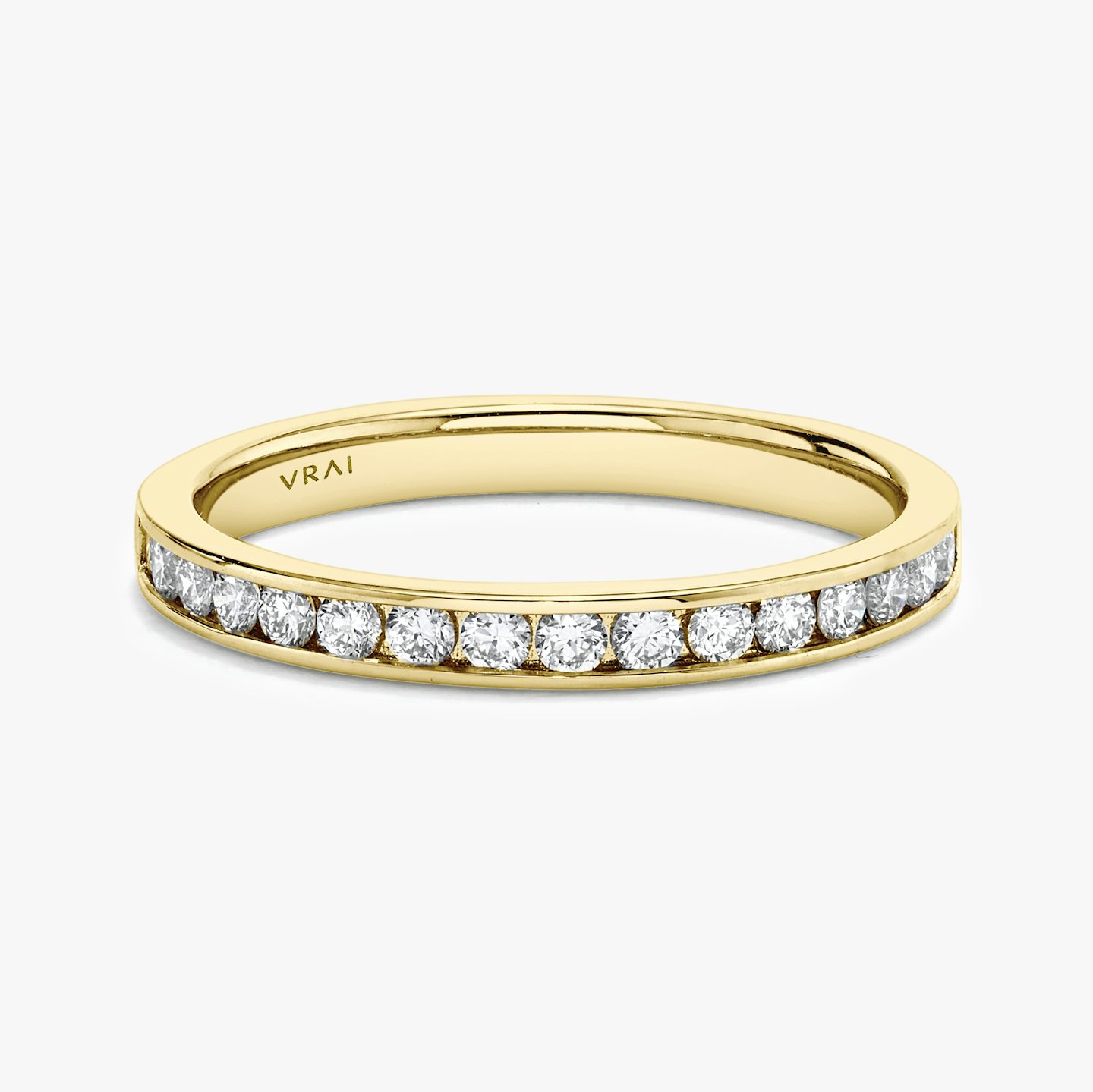 Alliance Devotion | Rond Brillant | 18k | Or jaune 18 carats | Modèle d'anneau: Diamant demi-tour | Largeur de l'anneau: Grand