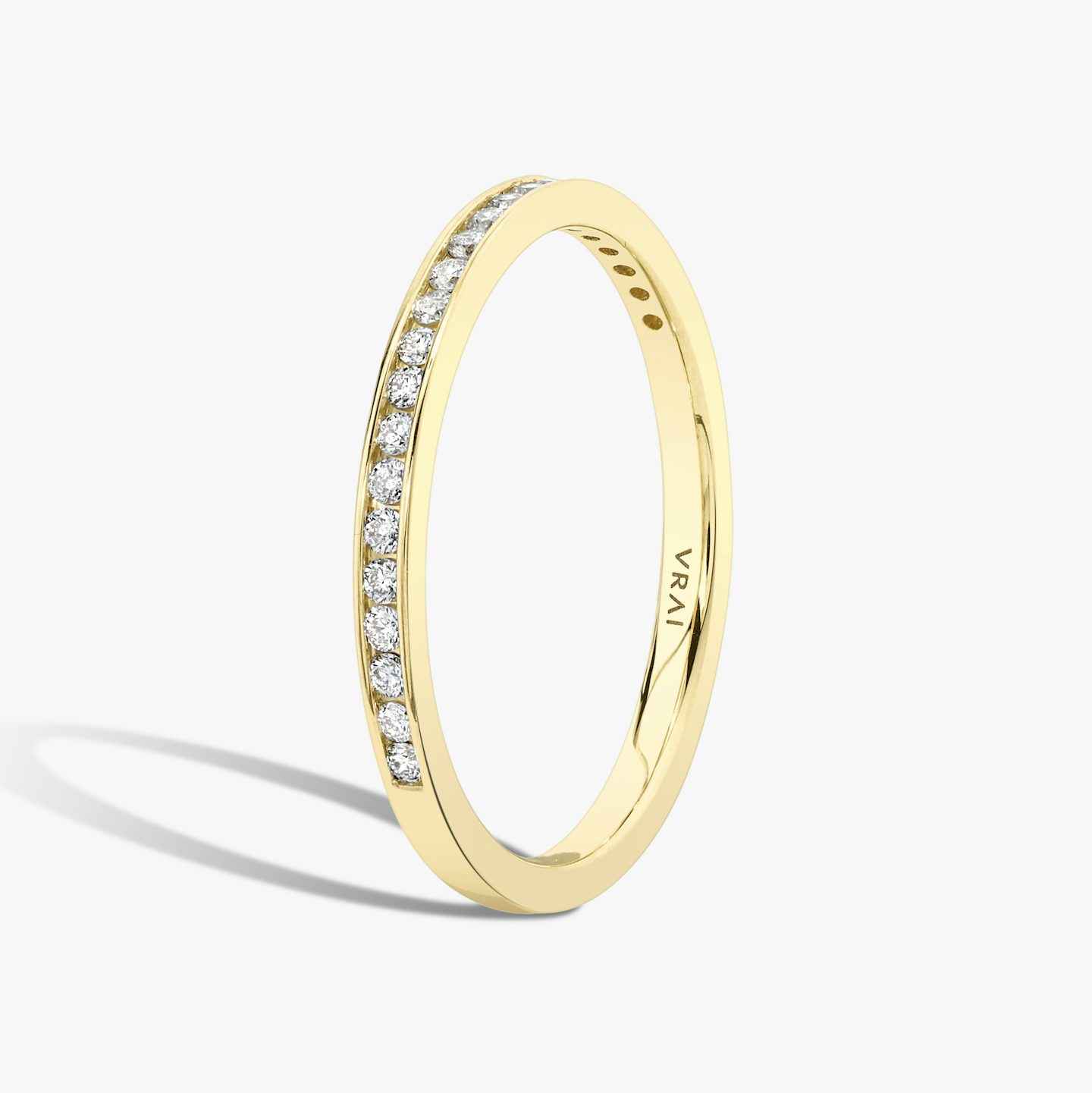 Alliance Devotion | Rond Brillant | 18k | Or jaune 18 carats | Modèle d'anneau: Diamant demi-tour | Largeur de l'anneau: Original