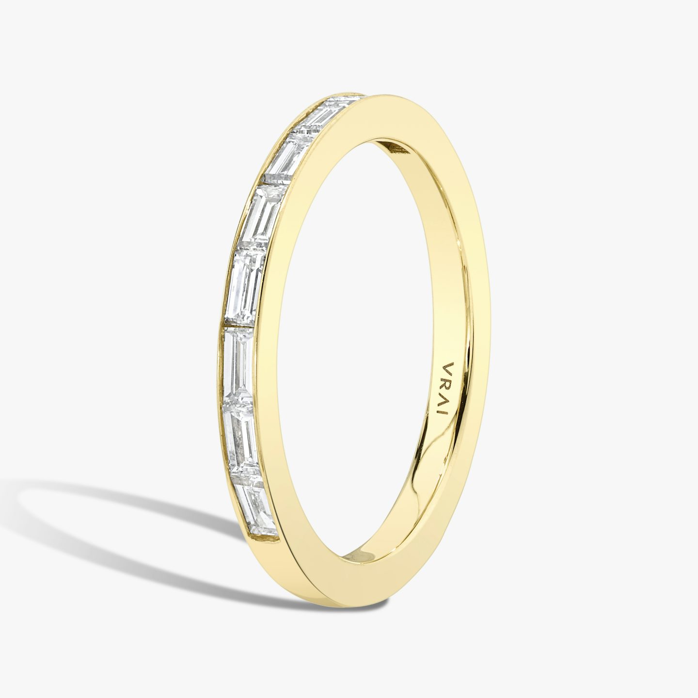 Anillo Devotion | Baguette | 18k | Oro amarillo de 18 quilates | Estilo del anillo: Medio círculo de diamantes | Ancho de banda: Grande