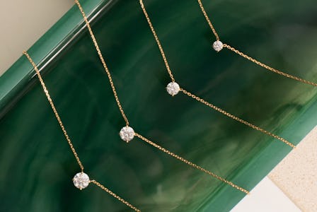 solitaire lab-grown diamond necklaces