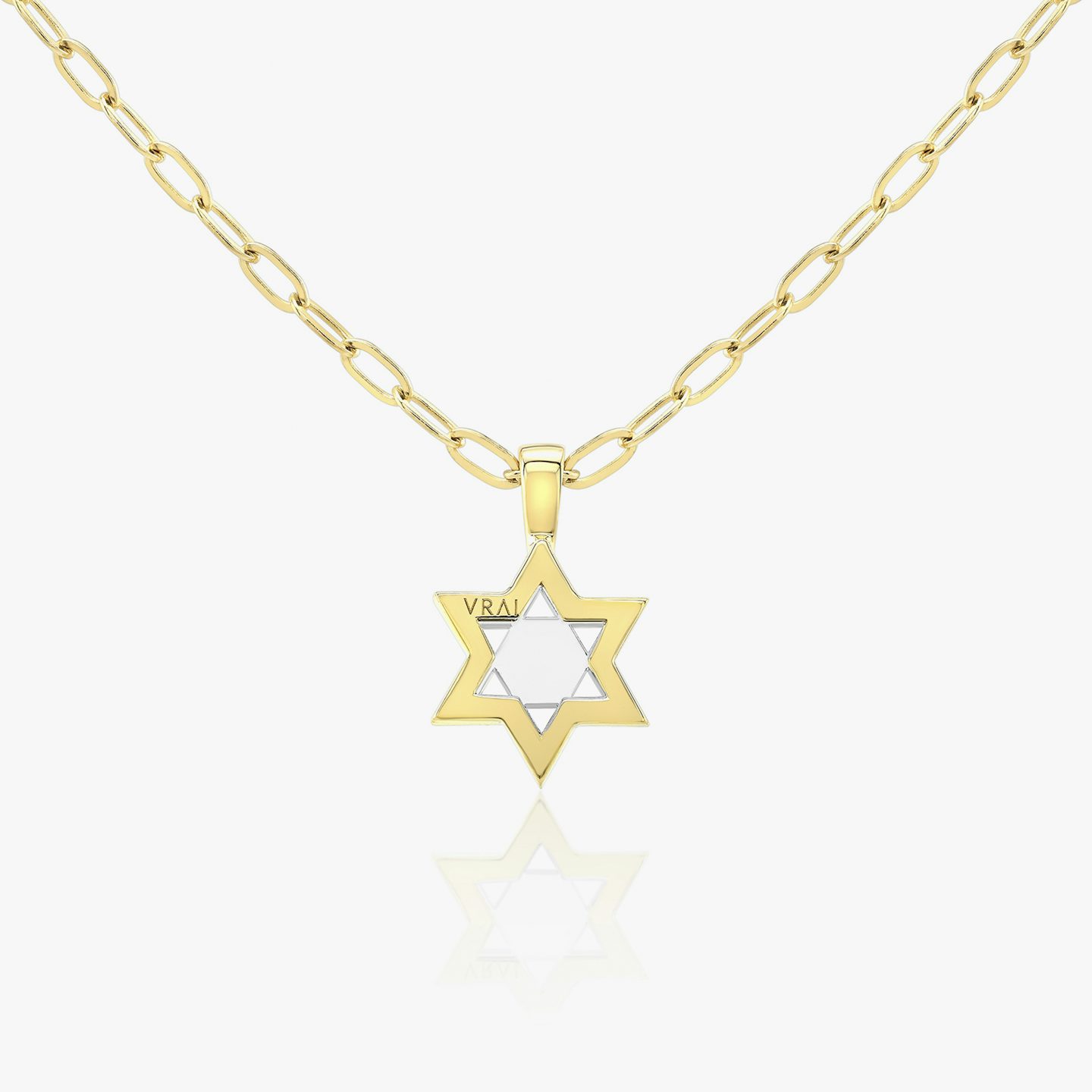VRAI Solitaire Star | 18k | 18k Yellow Gold | Chain length: 18-20