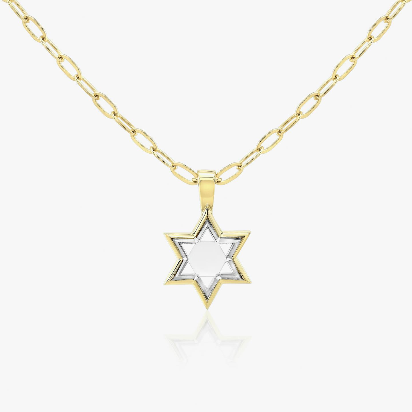 VRAI Solitaire Star | 18k | 18k Yellow Gold | Chain length: 18-20