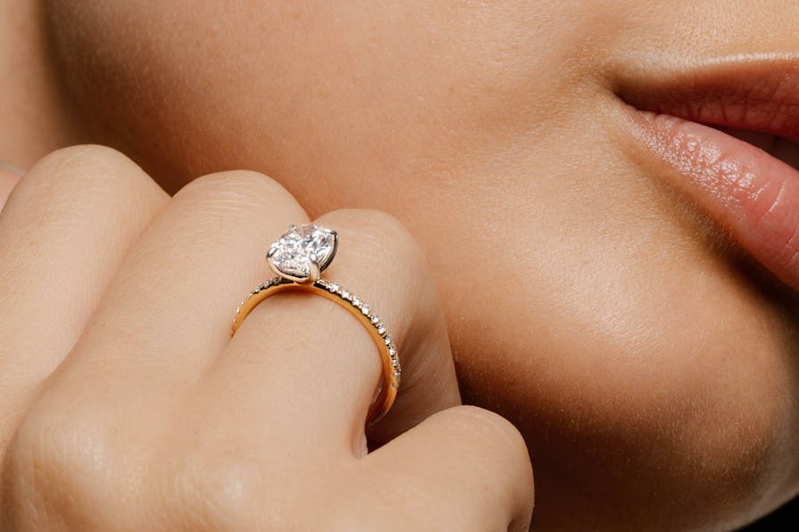 2 tone diamond rings Clearance