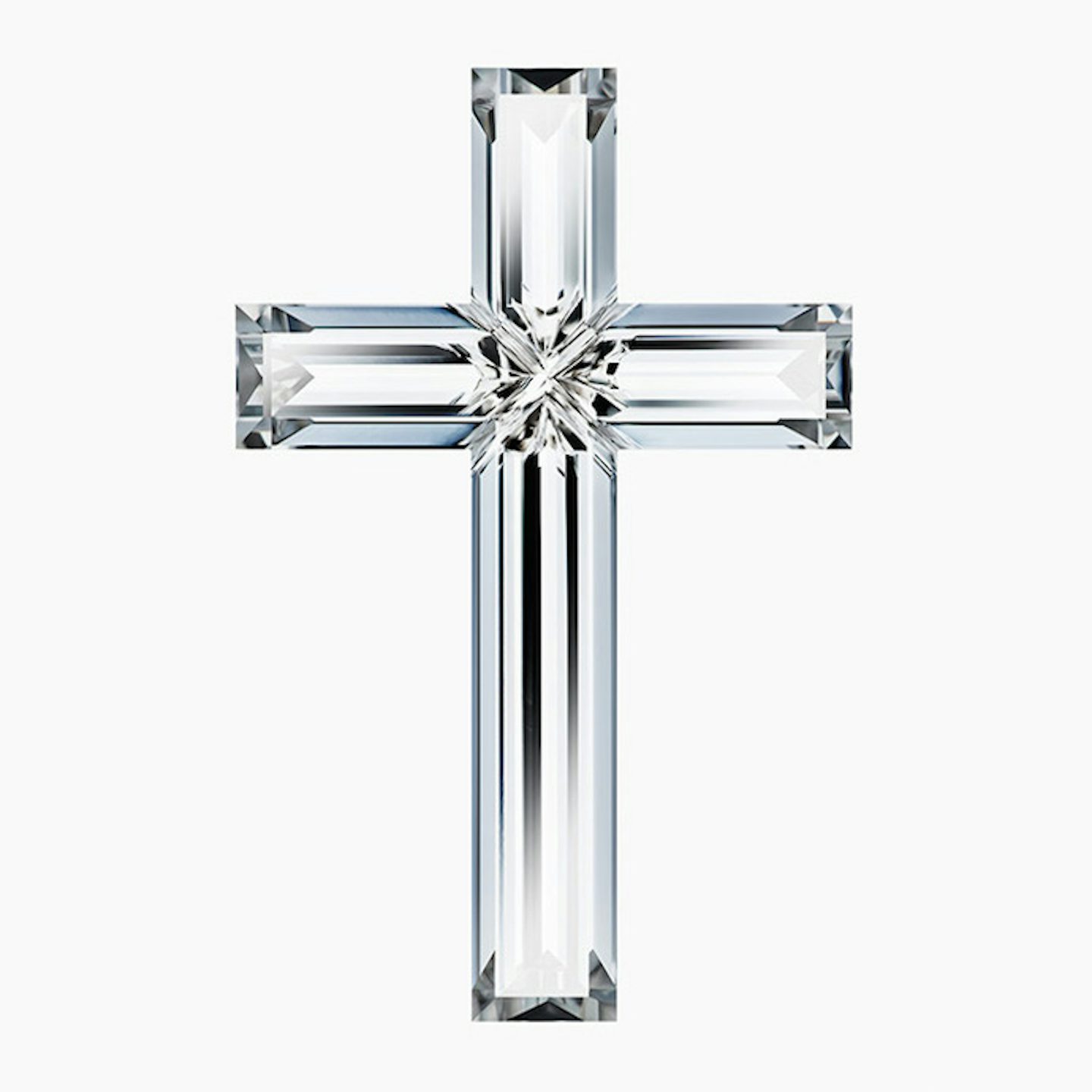 VRAI Solitaire Cross | Platinum | Chain length: 18-20 | Setting: Full-Bezel