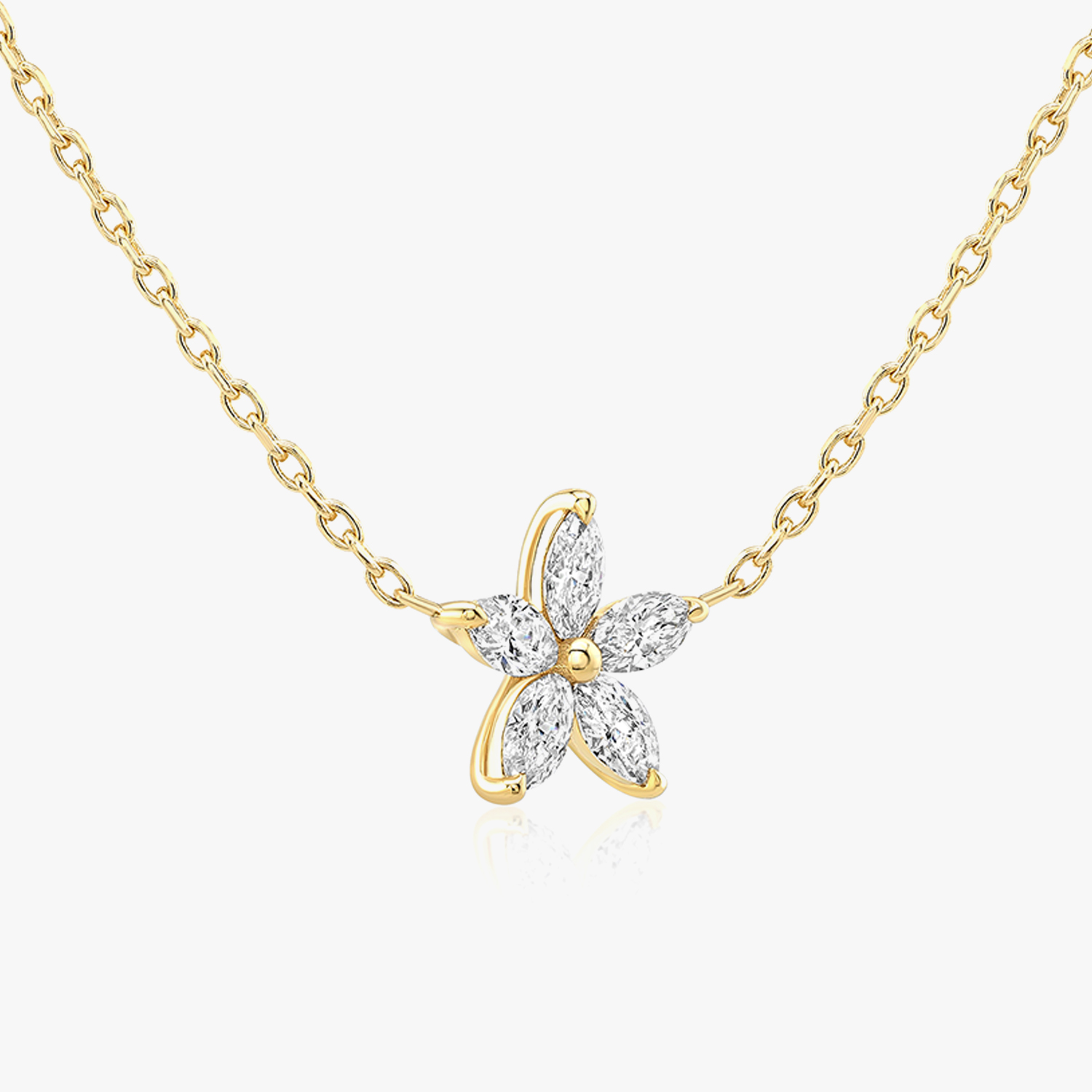 Diamond blossom necklace sale