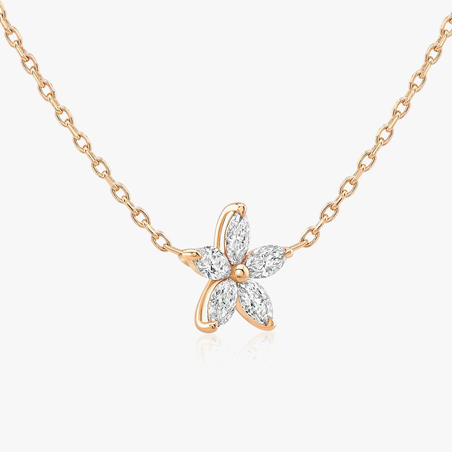 undefined | Pavé Marquise | 14k | 14k Rose Gold | Chain length: 16-18