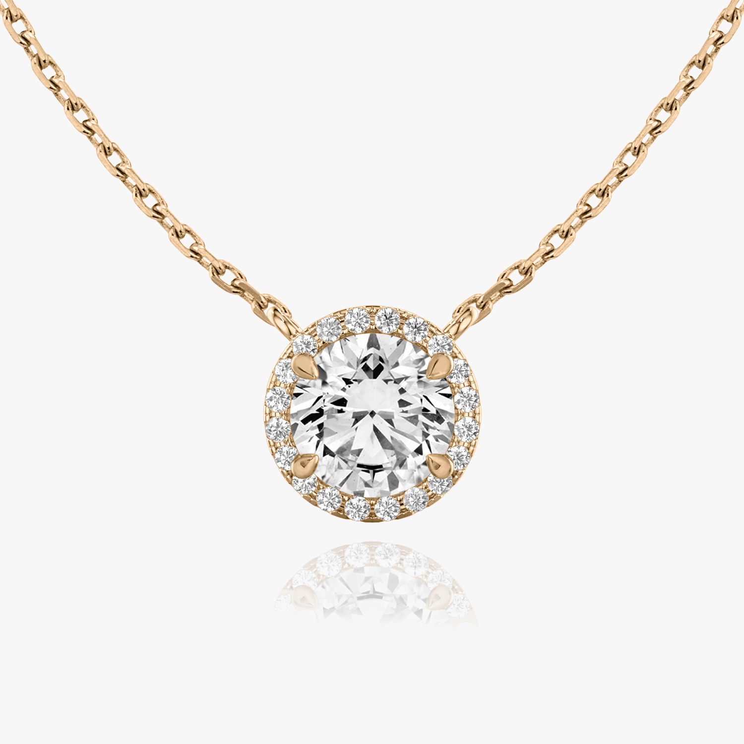 VRAI Solitaire Round Brilliant Necklaces