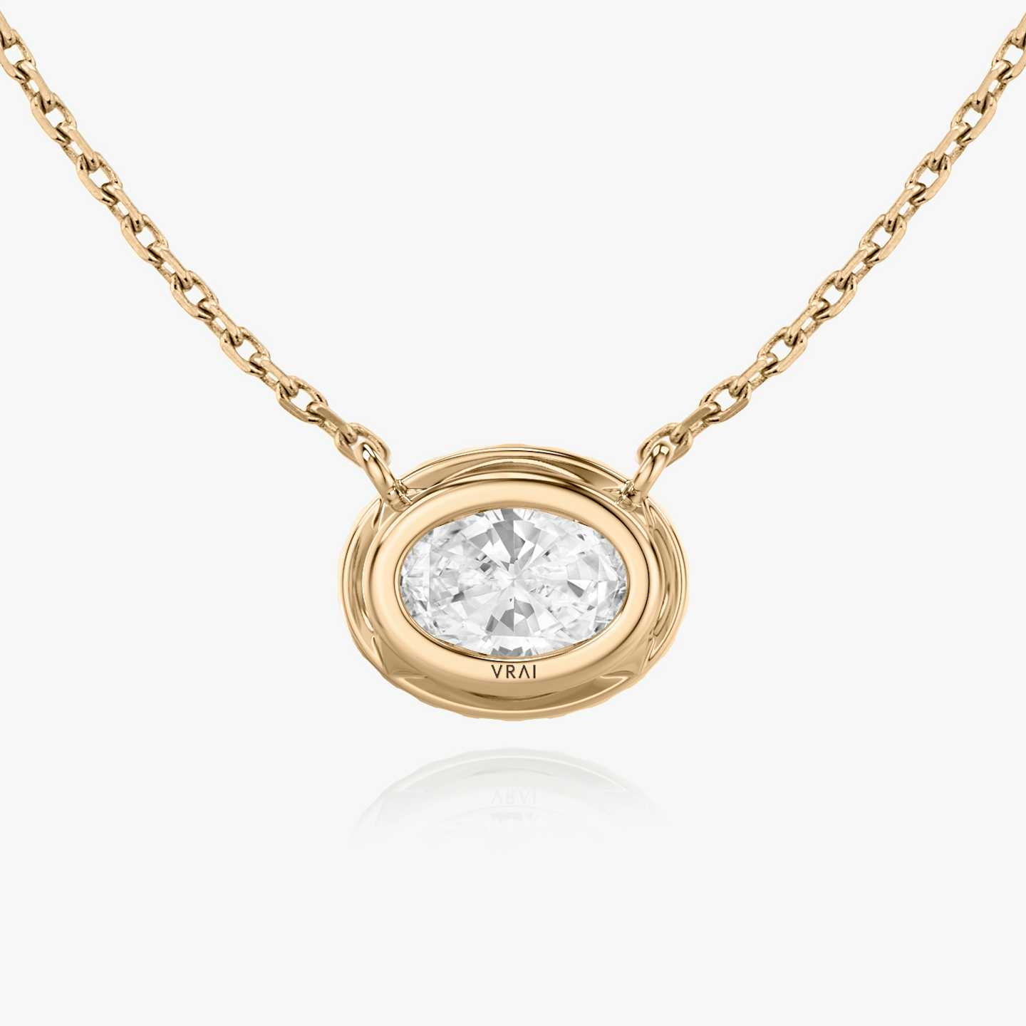 Halo Diamond Necklace Closeup image of Halo Diamond Necklace