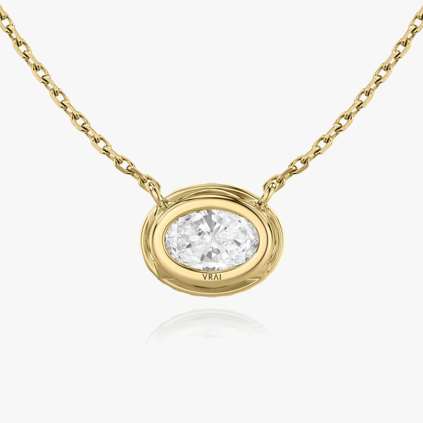 Halo Diamond Necklace Closeup image of Halo Diamond Necklace