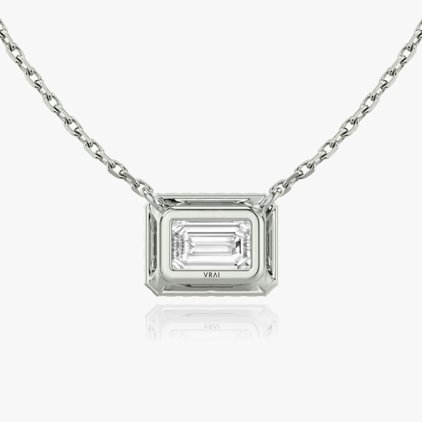Halo Diamond Necklace Closeup image of Halo Diamond Necklace