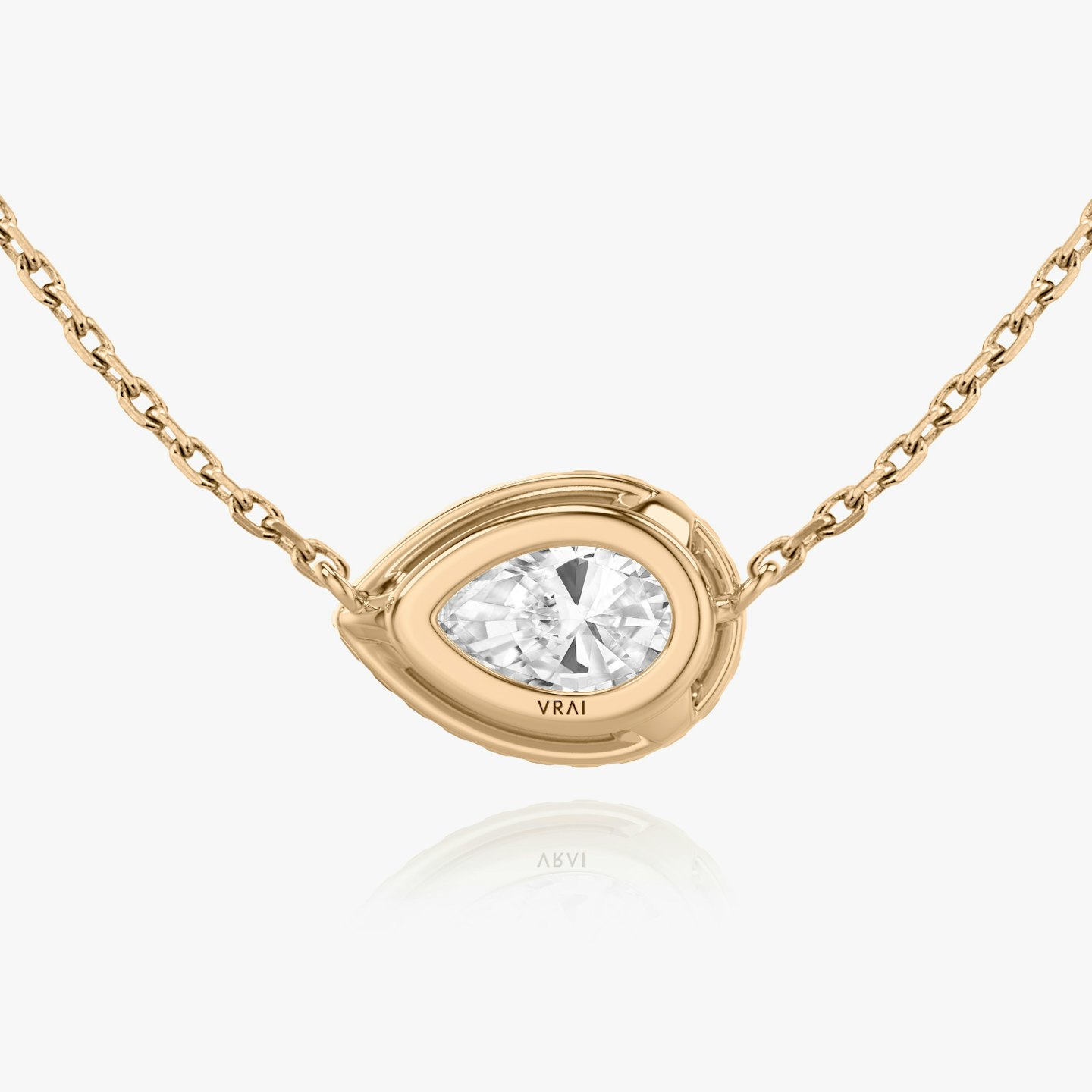 Halo Diamond Necklace Closeup image of Halo Diamond Necklace