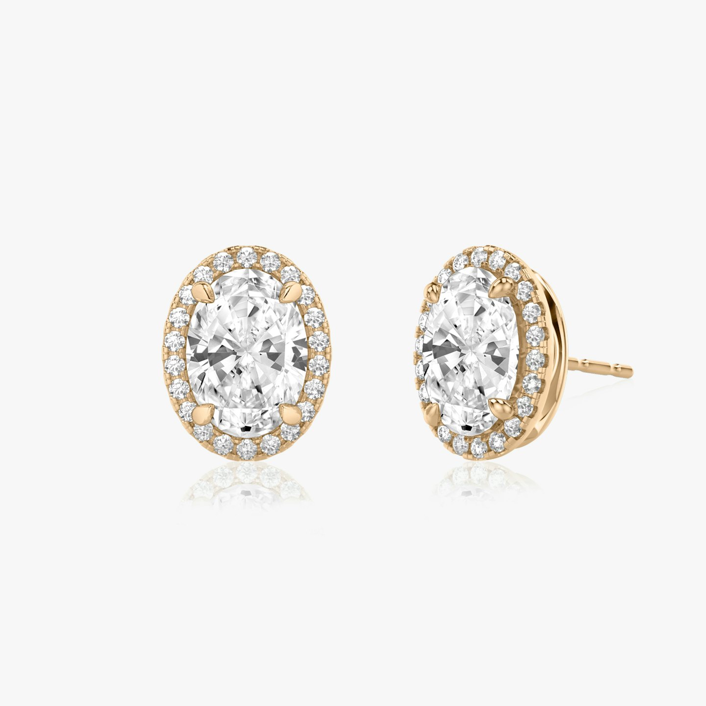 Halo Diamond Stud Closeup image of Halo Diamond Stud