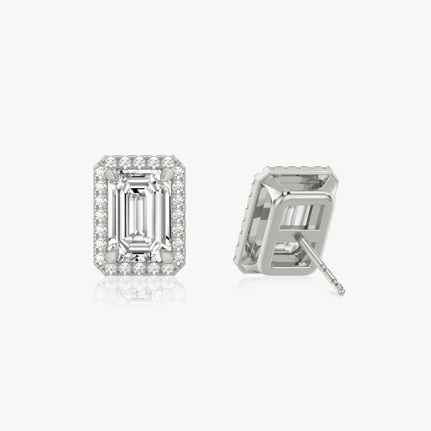 Halo Diamond Stud Closeup image of Halo Diamond Stud