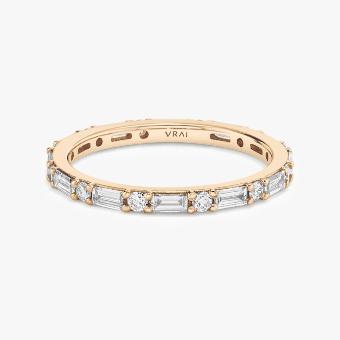 The Alternating Shapes BandRound Brilliant | Rose Gold